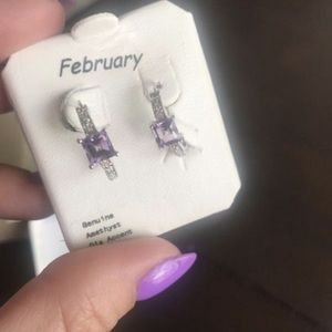 Amethyst earrings
